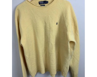 Vintage Wool Mock Neck Lambswool Sweater