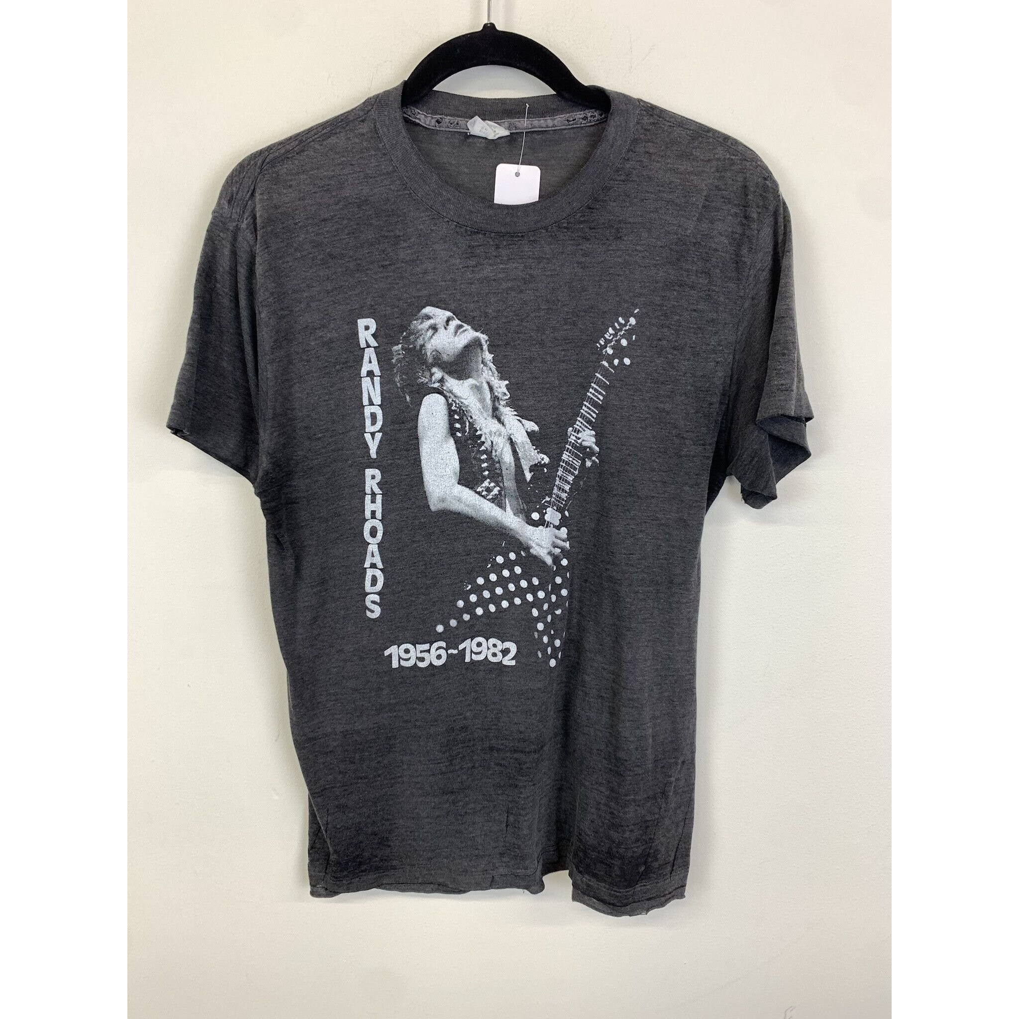 Vintage Randy Rhoades 1982 Singlestitch Band Tee Size s Vintage Randy Rhoades Gift for him gift for her 1980s tee true vintage tee