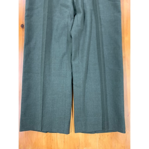 Vintage Militray Olive Wool Pants - image 3