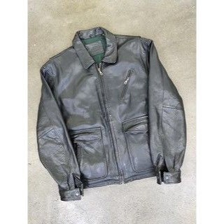 80s 90s st.john a−2 genuine lether Vintage 90s Flight Leather