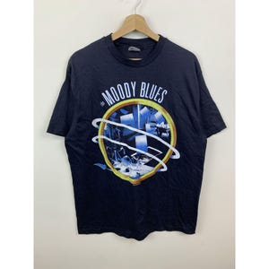 Vintage 1986 The Moody Blues Single Stitch Rare Band Tee Size XL Vintage 1980s Single Stitch Band Tee Rare Find Giftvintage tshirt