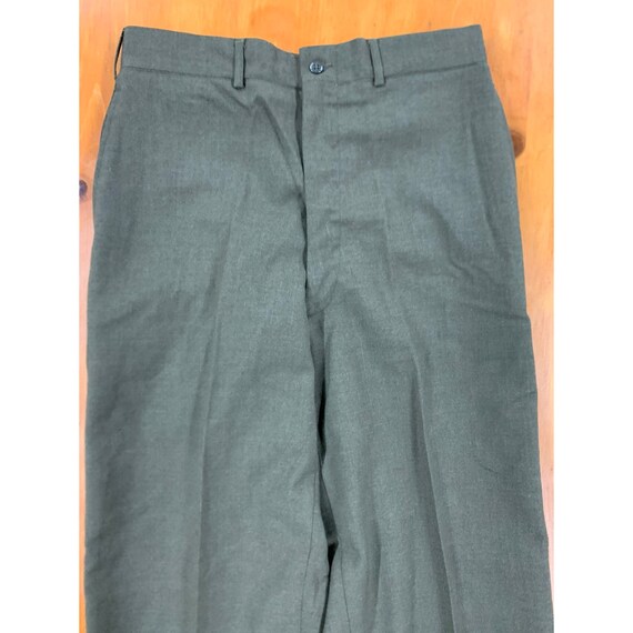 Vintage Militray Olive Wool Pants - image 2