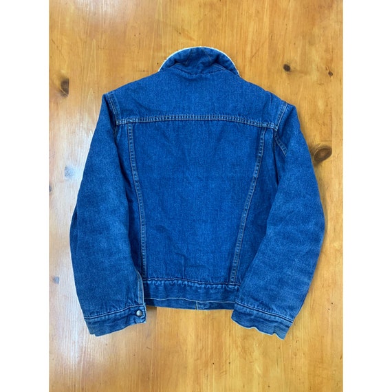 Vintage 1980s Denim Sherpa Jacket - image 4