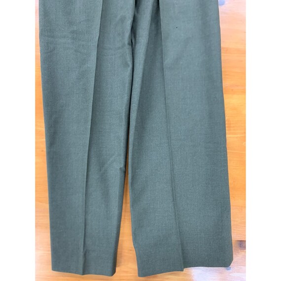 Vintage Militray Olive Wool Pants - image 6