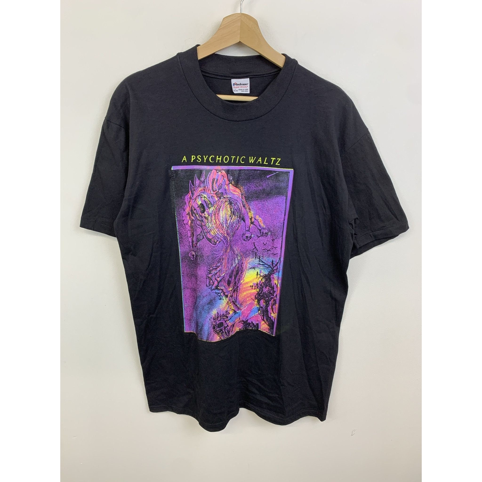 Vintage 1990S Psychotic Waltz Band Tee Single Stitch Tee Shirt