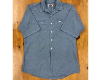 Camisa vintage Big Mac de los 90 con botones de franela vintage, regalo para él, regalo para ella, años 90 y 80