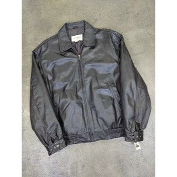 Cyber Monday Deal Vintage Y2K Leather Jacket St. Johns Bay Flight  