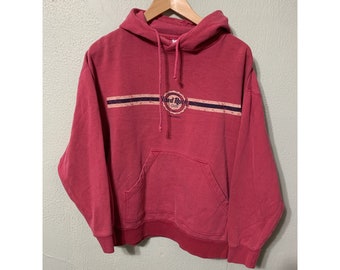 Vintage Hard Rock Cafe Pink Hooded Sweatshirt