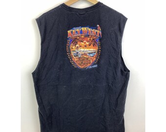 Débardeur Harley Davidson blanc strass coeur croix chemise motard