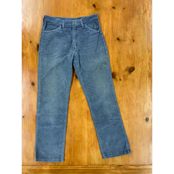 Vintage 70s Rustler Grey Corduroy Pants