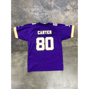 Koszulka Vintage Cris Carter #80 Minnesota Vikings z lat 90. XX wieku NFL Football Jersey Rozmiar S prezent dla niego chłopak piłka nożna NFL MN