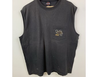 Vintage Harley Davidson Barbed Wire Pocket Tank Top Size XL Vintage Harley Davidson Barbed Wire Pocket Tank Top Size XL
