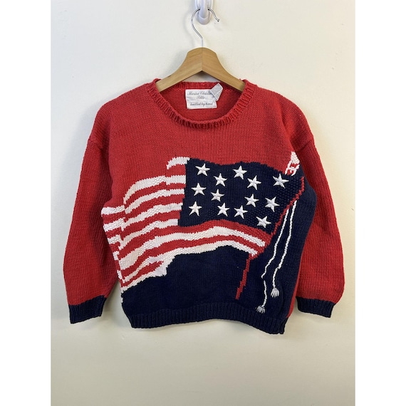 TTT_MSW×CreativeDrugStore knit sweater Vintage 90s Coogi Textured Multicolor Textured Wool Sweater