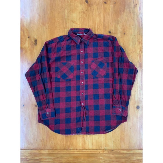 Vintage Red Checker Flannel - image 1