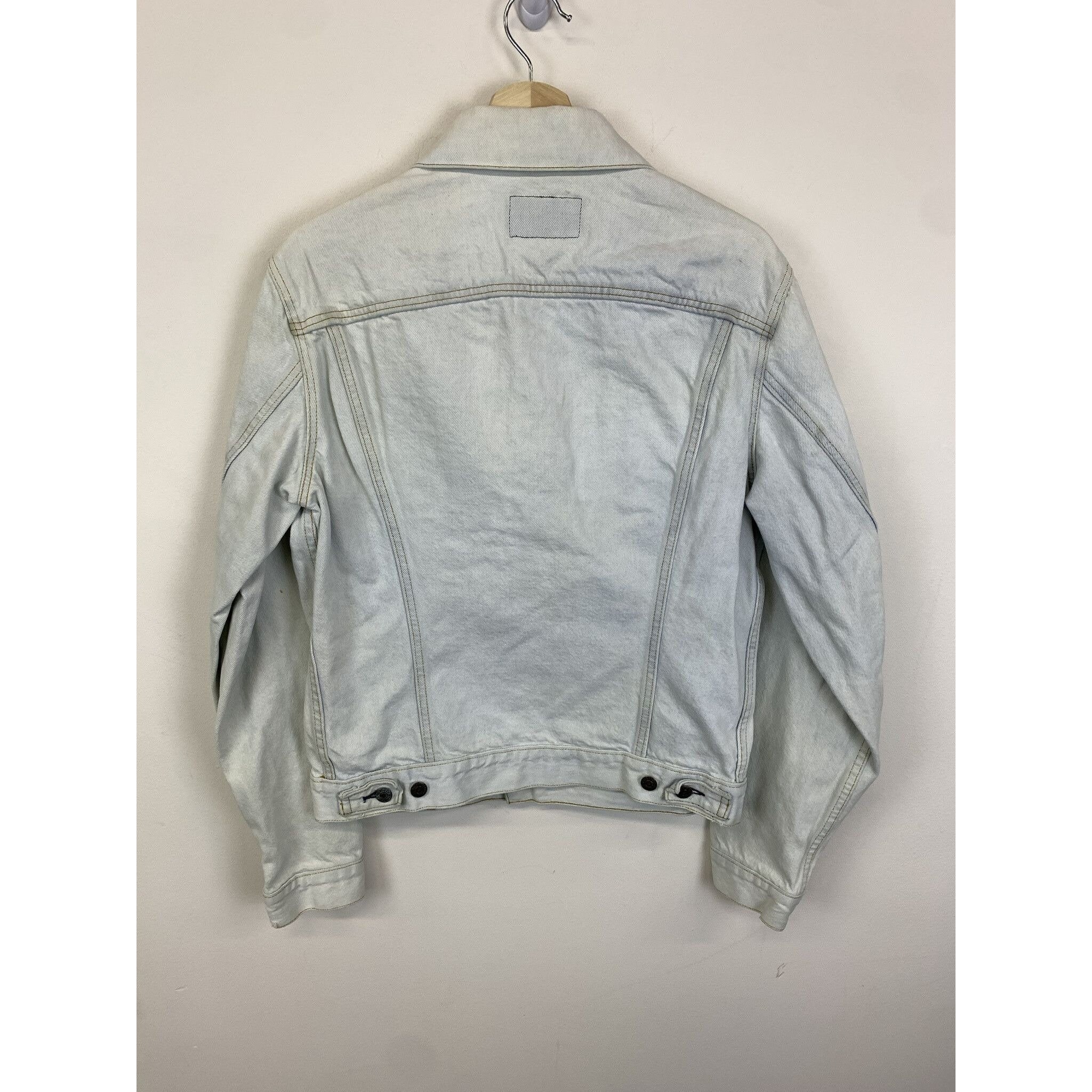 Vintage LEVI’S bleach color denim jacket Vintage 1980s Levi's Bleach Denim Jacket 80s Light Wash Jean