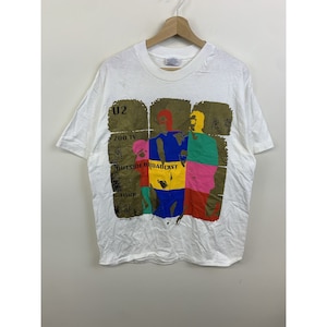 Vintage 1992 U2 Tee Shirt U2 Zoo TV 1992 World Tour Single Stitch Tee Size L Rare Tee Rare Shirt 1980s Single Stitch Shirtvintage tshirt
