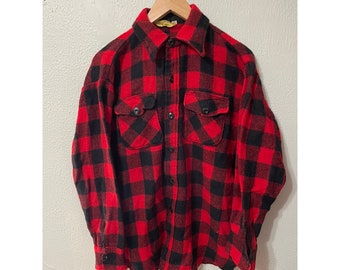 Vintage 1980s Buffalo Plaid Flannel Shirtvintage tshirt