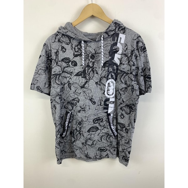 Vintage Y2K Ecko Unltd Floral Short Sleeve Hoodie