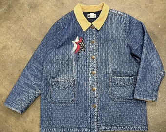 ジャケット・アウター carhartt denimcoverall 70s chorecoat USA