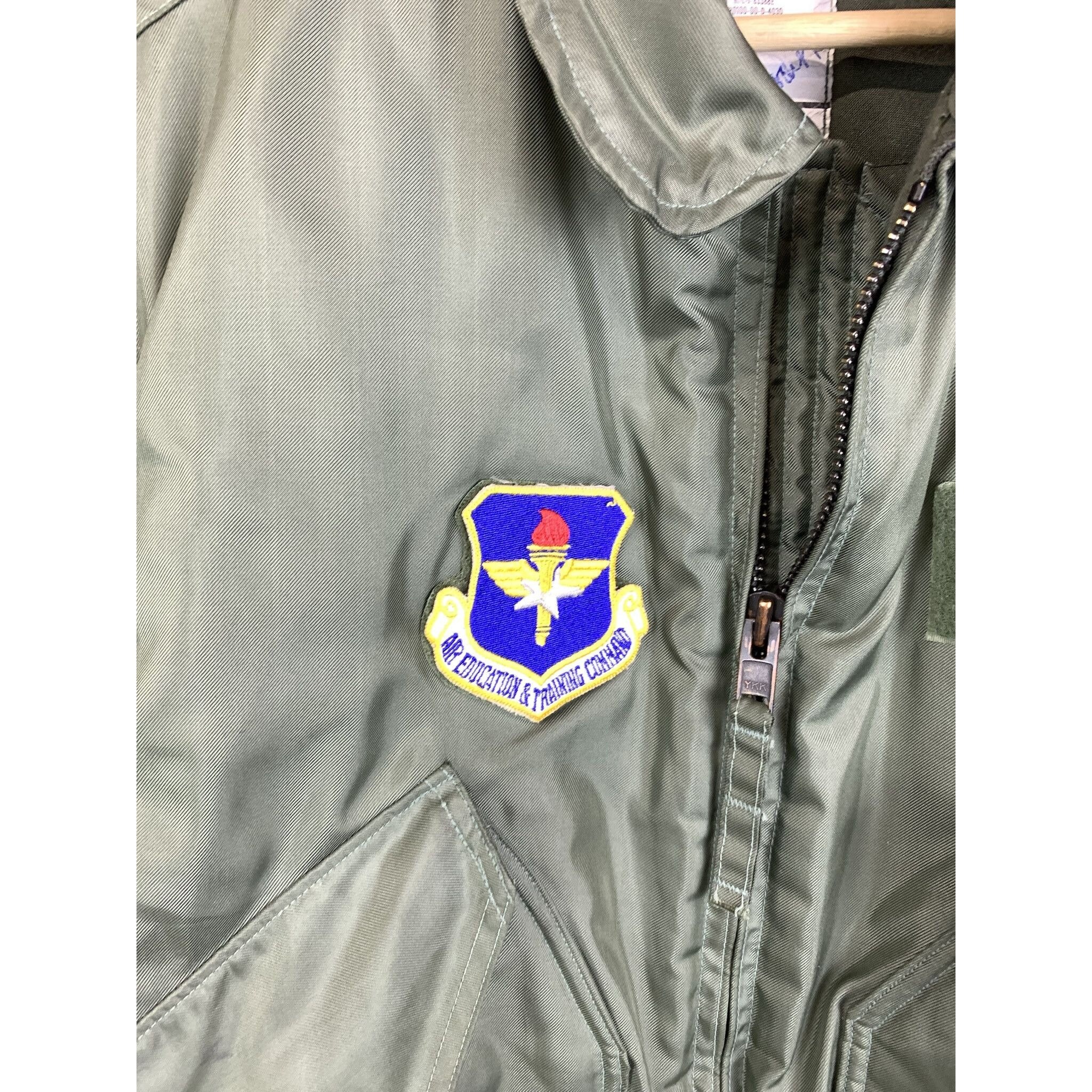 Vintage Military Air Force Zip up Jacket 1990s Military Flight 