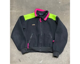 Vintage 1990s Columbia Color Block Fleece Jacket 2000s y2k 90s 80s mens womens gift Jacket Coat Blazer Cute