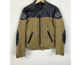 VTG Vanson Leathers Race Team Leather Bomber Jacket - Size XL - Etsy