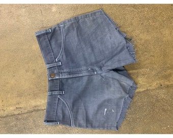 Shorts vaqueros vintage de los 90 de JC Penney, teñidos en índigo.