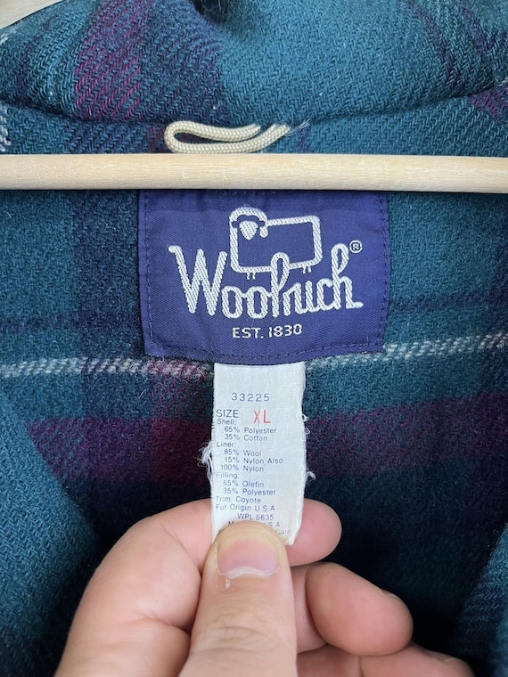 Vintage 1970'S WOOLRICH padded puffer jacket, size L, men's Nylon navy blue type Vintage Second Hand