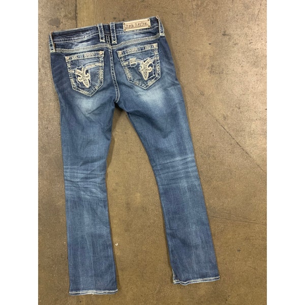 Rhinestone Jeans Mens Etsy