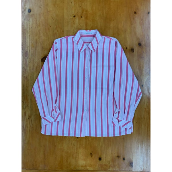 Vintage 1990s Foxcraft Stripe Button-up