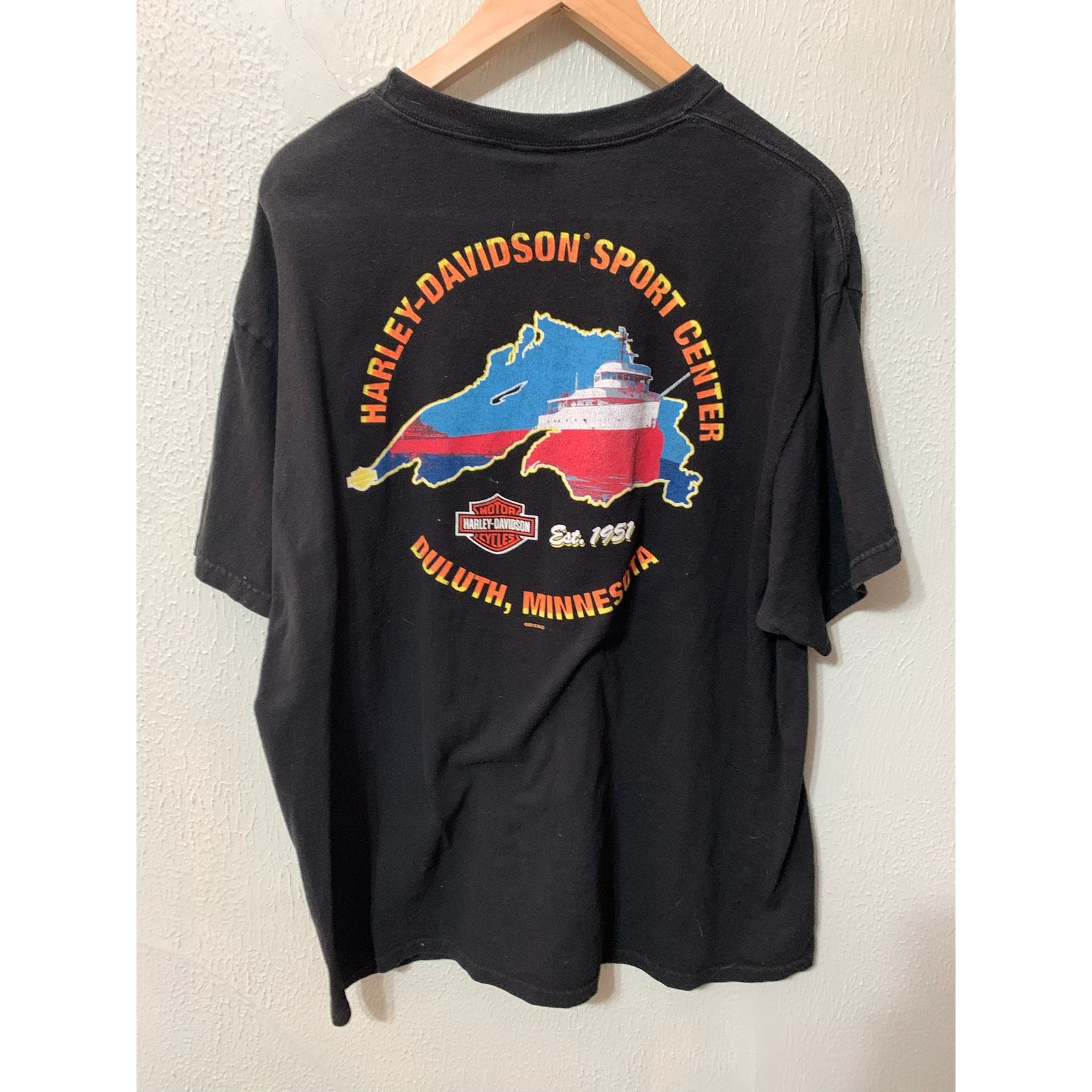 Vintage Y2K Harley Davidson Legendary Ride Duluth Fathers
