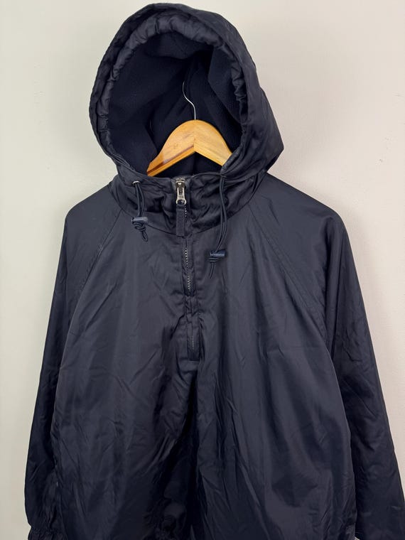 Vintage Y2K Abercrombie and Fitch Fleece Lined Navy Blue Nylon