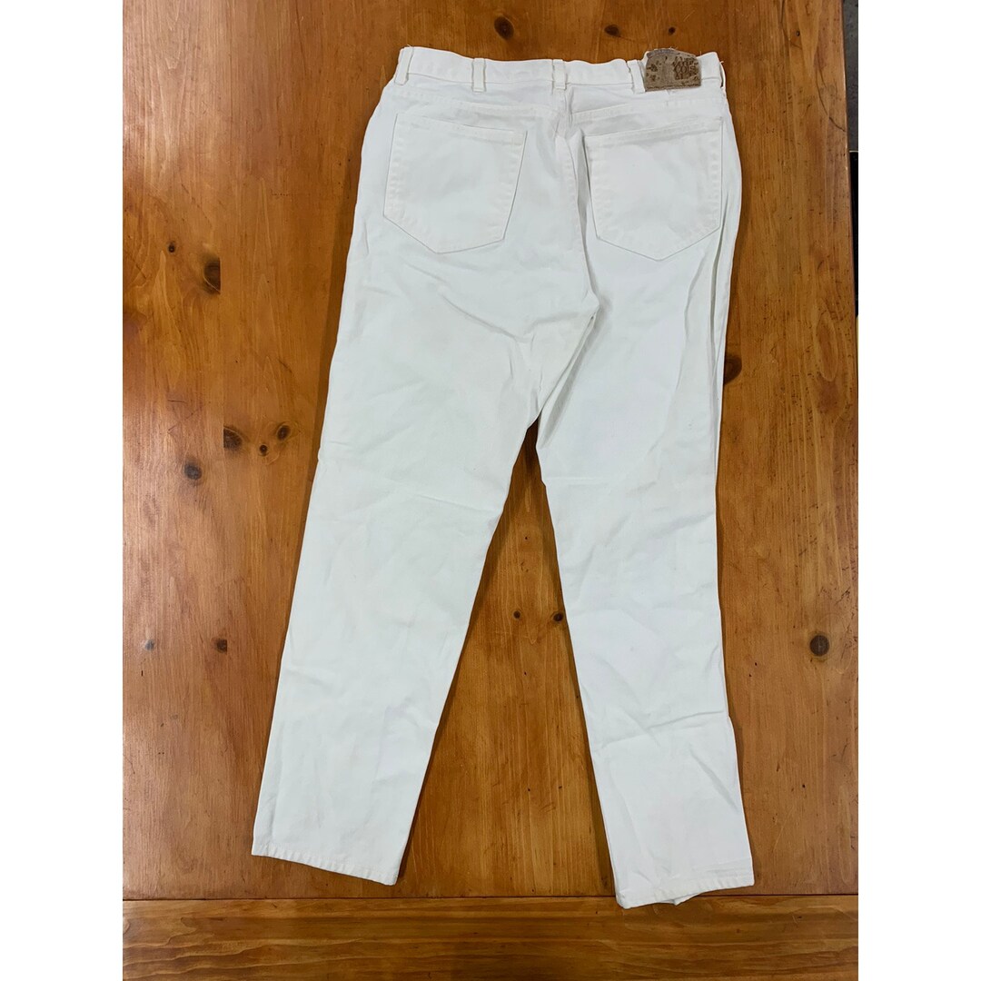 Vintage Girbaud Calvin Klein White Jeans 35x33 Etsy