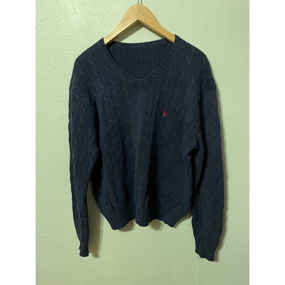 Vintage Polo Ralph Lauren Cable Knit Sweater - image 1