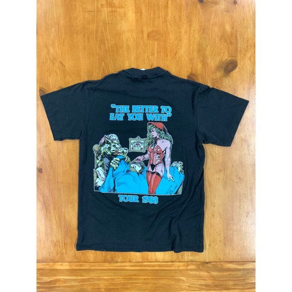 Vintage 1988 Leatherwolf Smoking Wolf T-shirt - Etsy Denmark