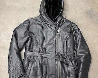 Vintage 1990s M. Julian by Wilsons Black Leather Jacket Men's 1X