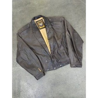 80s men's leather jacket - Gem