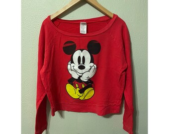 Vintage Micky Maus Logo Sweatshirtvintage Tshirt