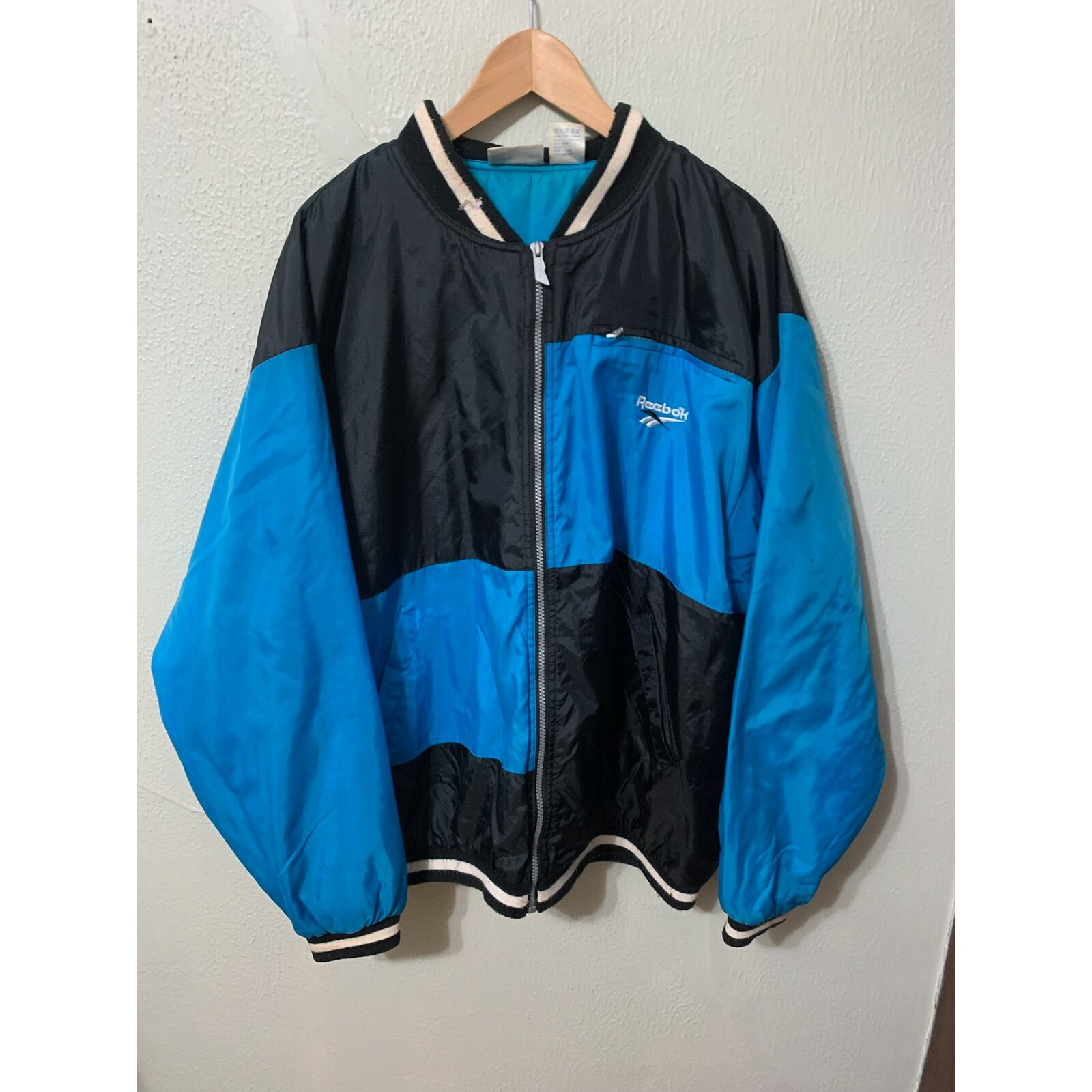 Vintage 1990s Reebok Ripstop Jacket 2000s Y2k 90s 80s Mens Womens 