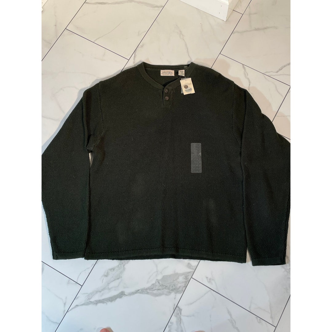 Vintage Deadstock St Johns Knit Henley Etsy