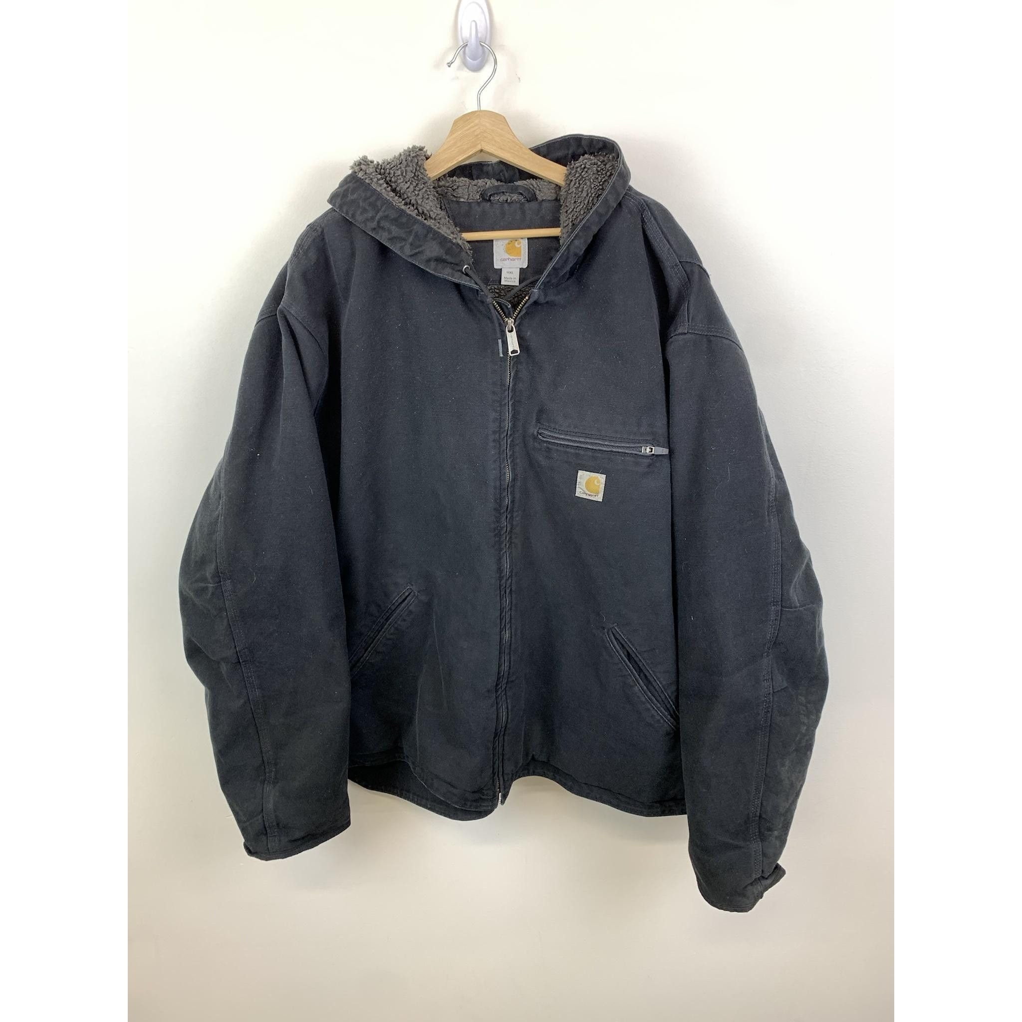 Vintage Carhartt Black 14806 Fleece Lined Hooded Detroit Vintage Carhartt Black 14806 Fleece Lined Hooded Detroit