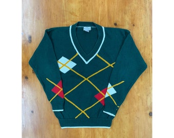 Vintage Diamond Chain Knit Sweater