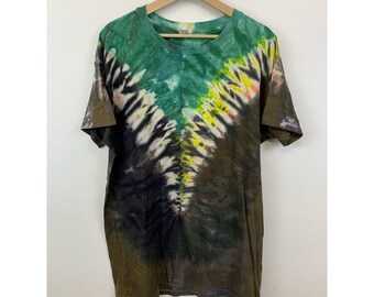 Vintage 1980s Tie Dye Tee 80s Single Stitch Tie Dye Tee Shirt Size L(XXL) Vintage Tee Shirt T-Shirt Gift for him Gift for her Rare Find