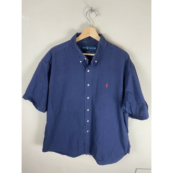 Vintage Polo Ralph Lauren Navy Shirt - image 1