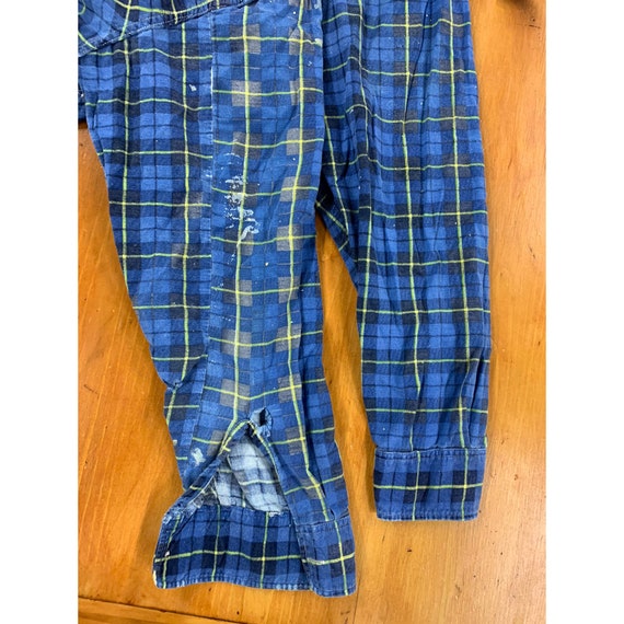 Vintage 1970s Montgomery Ward Distressed Flannel … - image 4