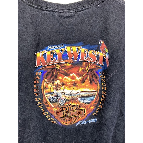 Vintage Harley Davidson Shirt Key West Florida Mo… - image 4