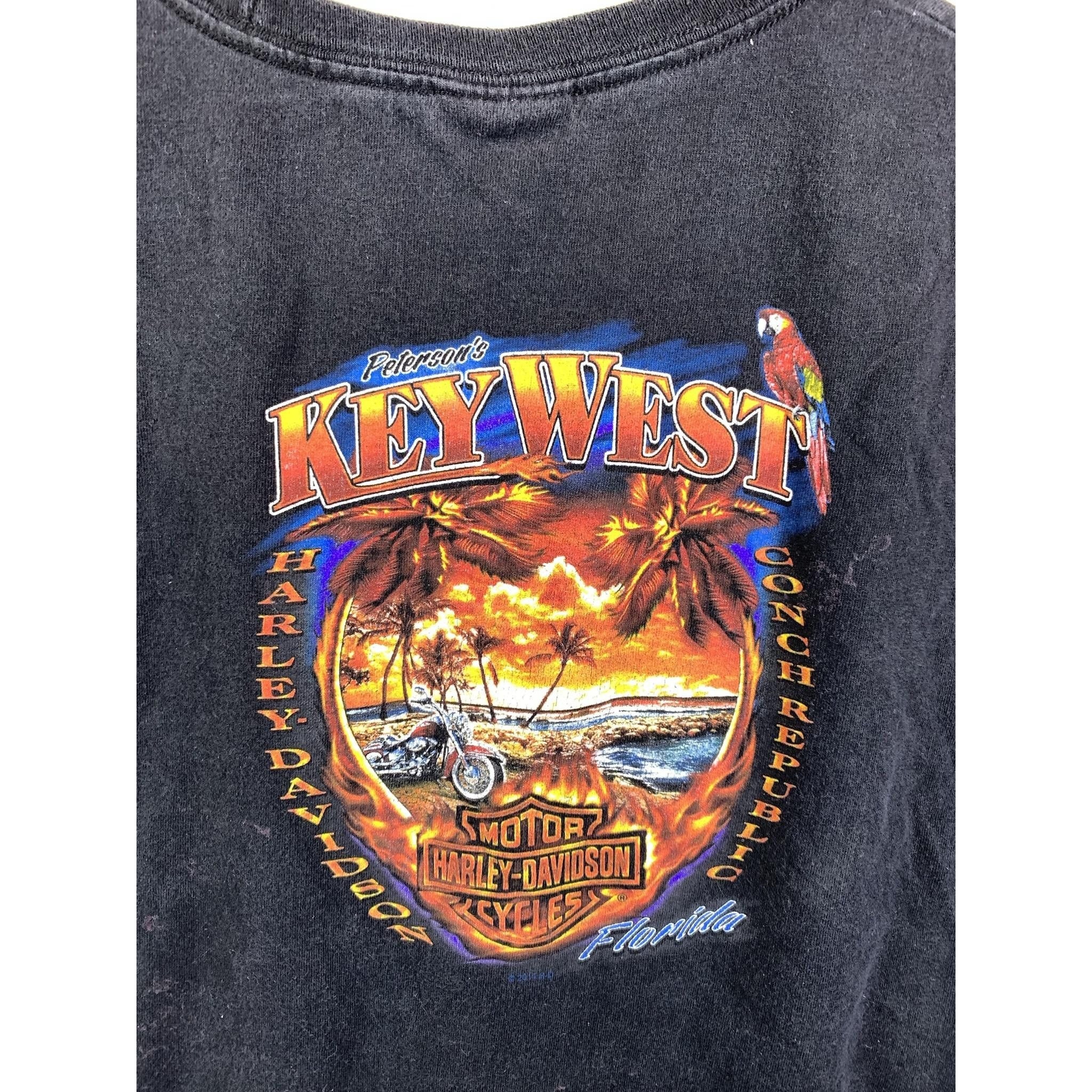 Vintage Harley Davidson Shirt Key West Florida Motorcycle Shirt 