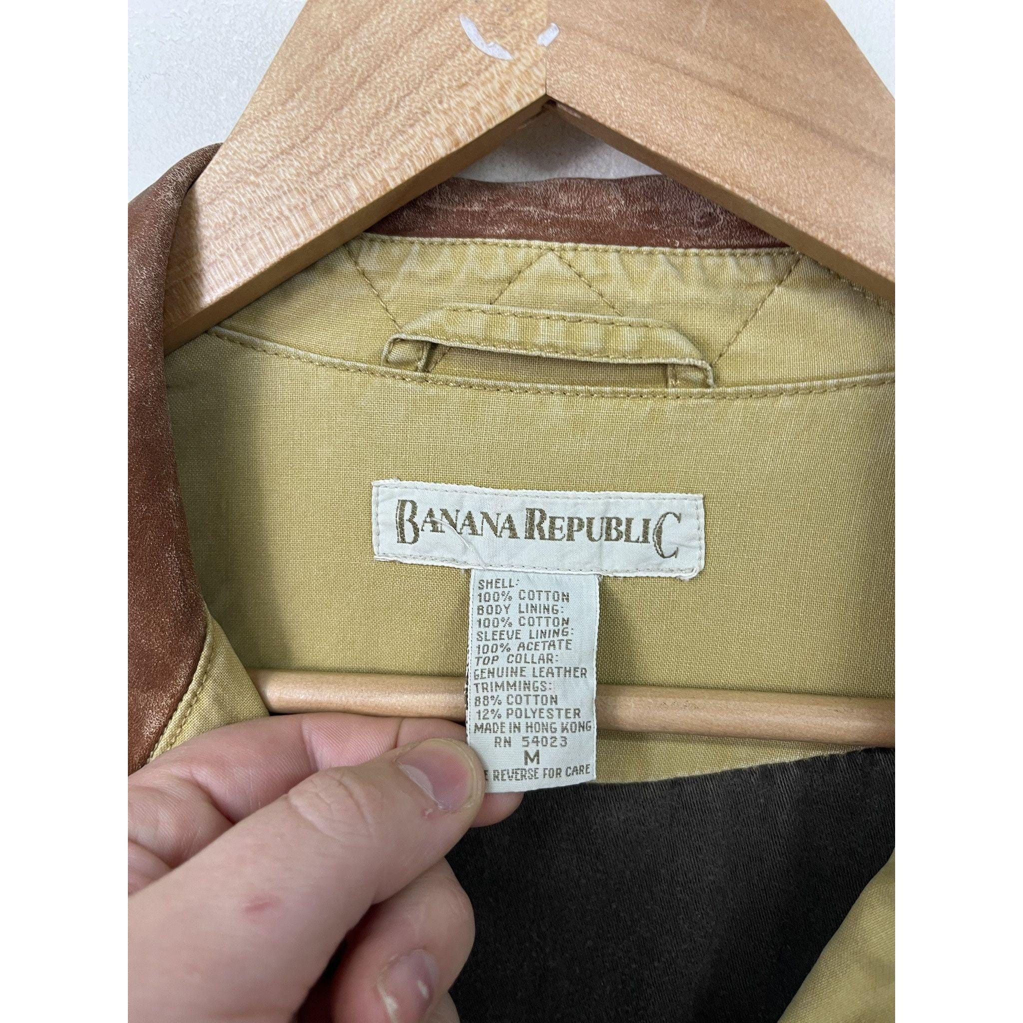Banana Republic 90s カバーオール Vintage Banana Republic Workwear Jacket M 90s Barn Coat Chore Blue