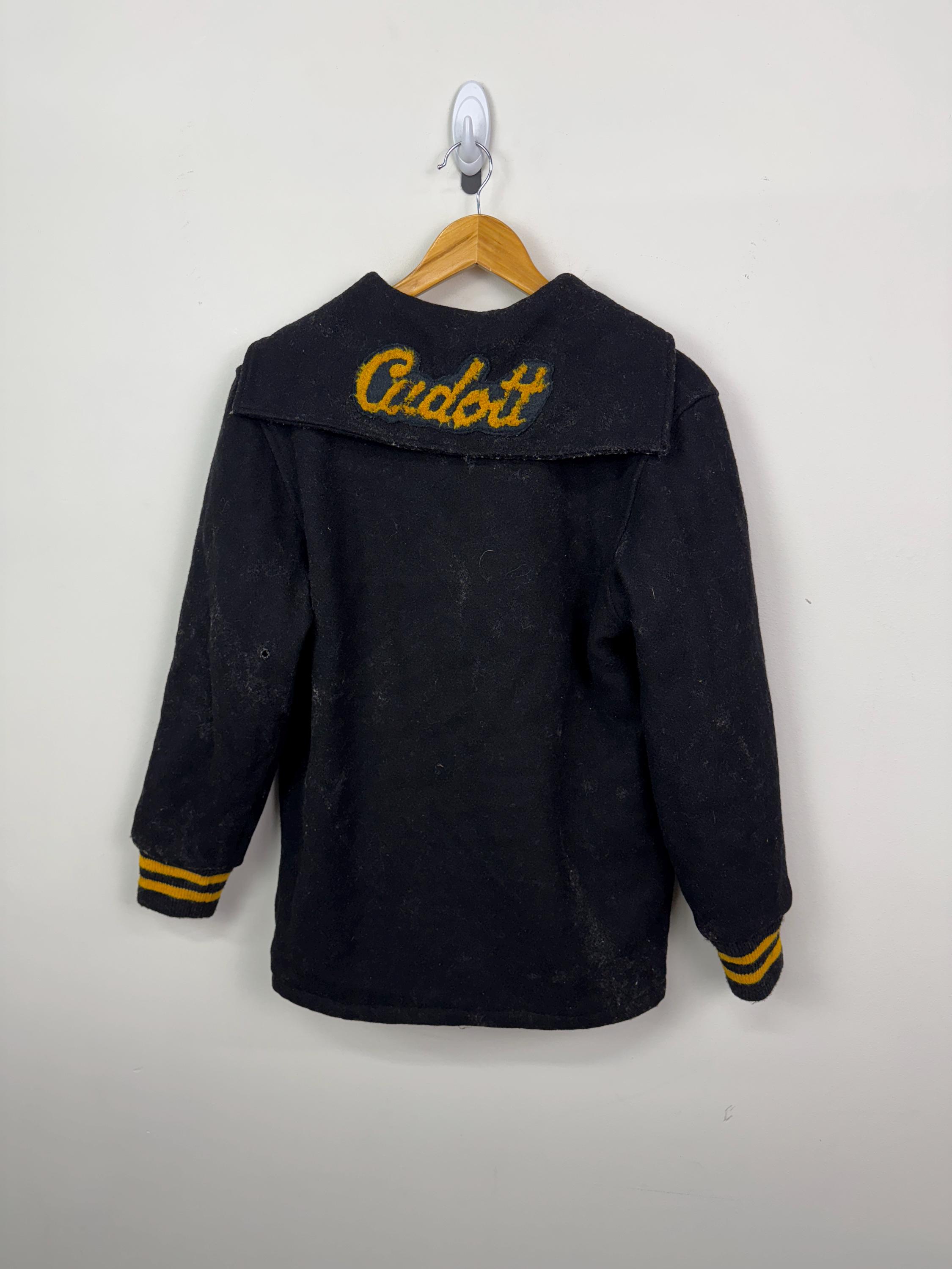 Vintage 70s Trophy Jackets Cadott Black Wool Varsity Jacket - Etsy 
