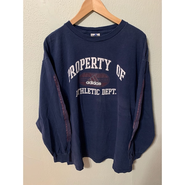 Vintage Adidas Athletic Department Longsleeve Tee